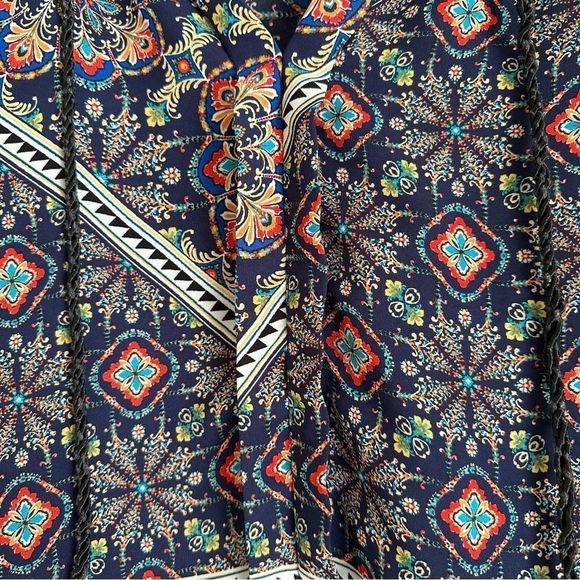 Meraki V Neck Boho Blouse Women’s Medium - Picture 8 of 10